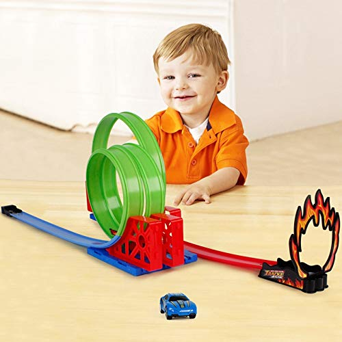 DIY Car Track Set Car Toy High Speed Race Tracks Toys Flexible Train Tracks Race