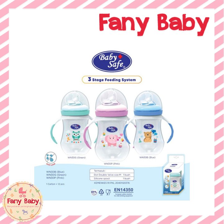 BABY SAFE BOOTTLE 3 STAGE 250ML / WN30