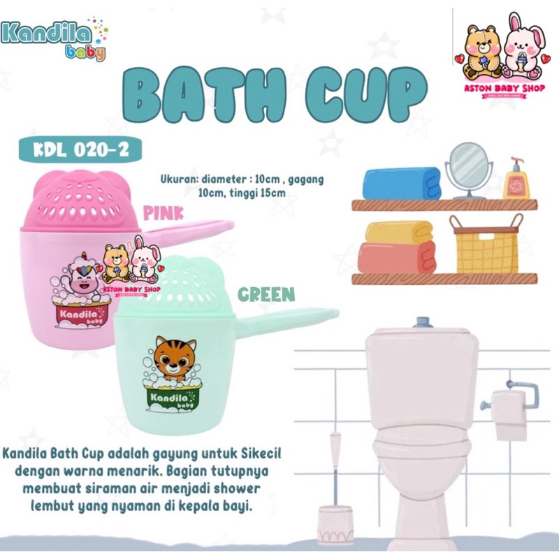 Kandila Bath Cup KDL020-2 Gayung Mandi Bayi Bath Scoop