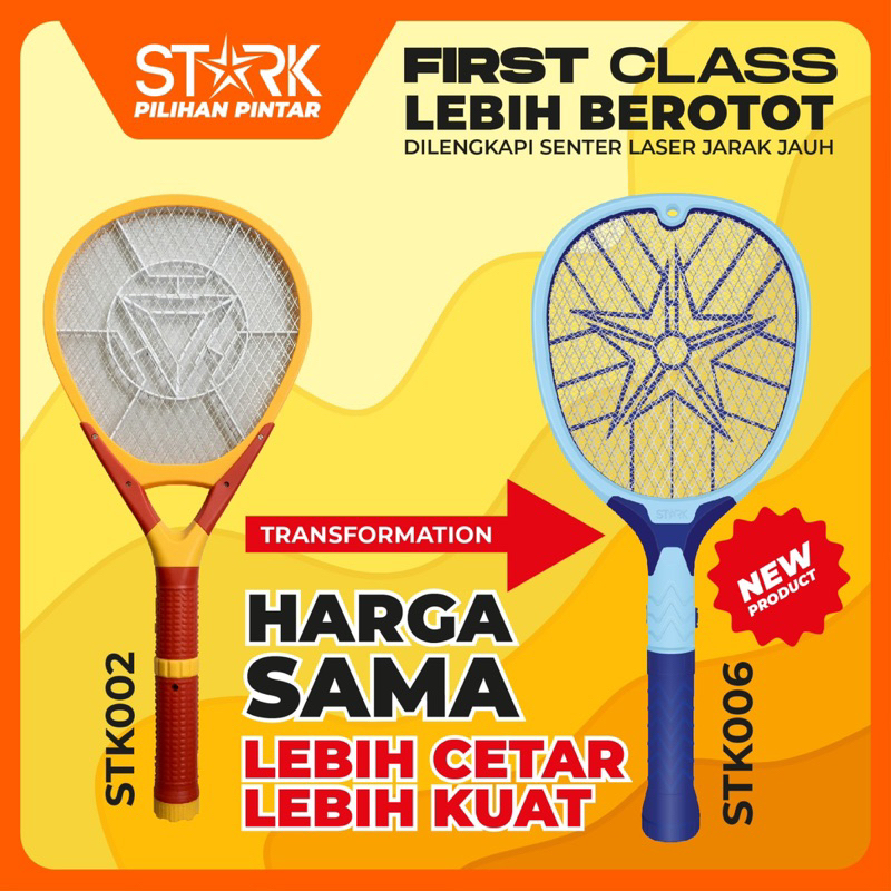 Raket Nyamuk Cas STK - 006 STARK