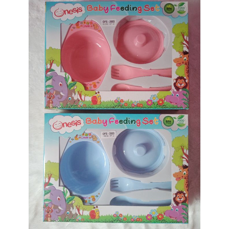 Tempat Makan Bayi/Baby Feeding Set Onesis/Hampers Bayi/Kado Bayi