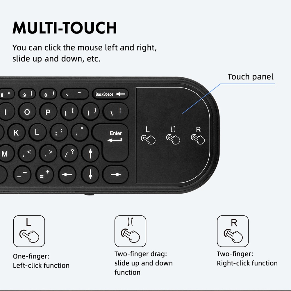 AKN88 - G60S PRO - 2.4G BT 5.0 Dual Design - Air Mouse Remote Voice Backlight