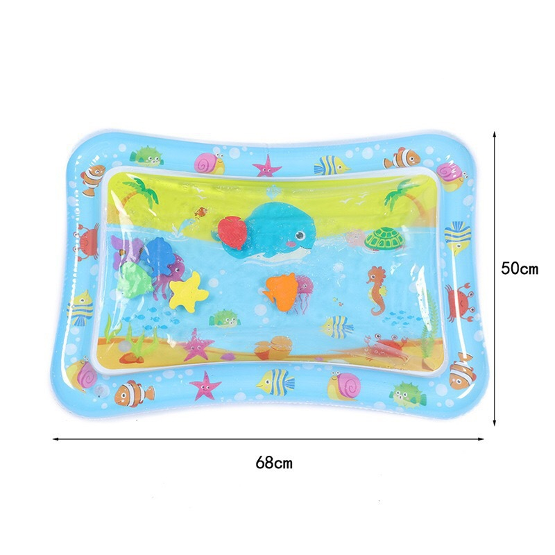 Mainan Matras Air Baby Water Playmat Matras Air Bayi Mainan Edukasi Portable Water Playmat Baby WJ15