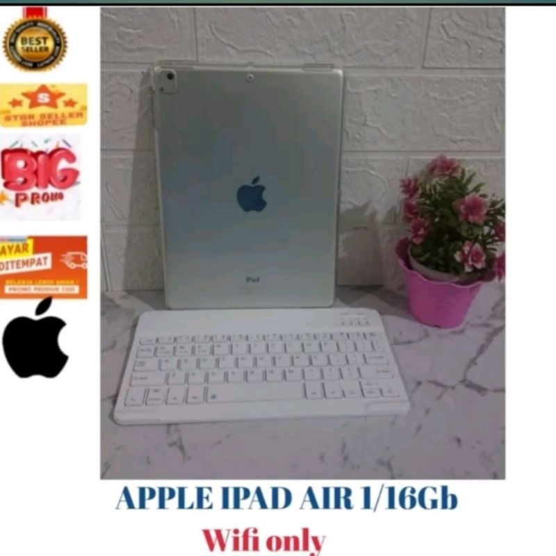 IPAD AIR 1/16GB | WI-FI ONLY | MINUS KAMERA BELAKANG OFF | BONUS BERLIMPAH