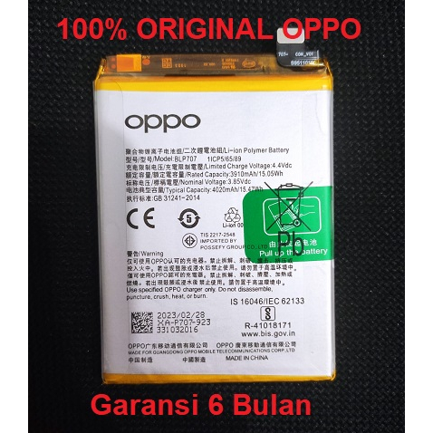 Baterai Battery Oppo F11 BLP707 Original100%