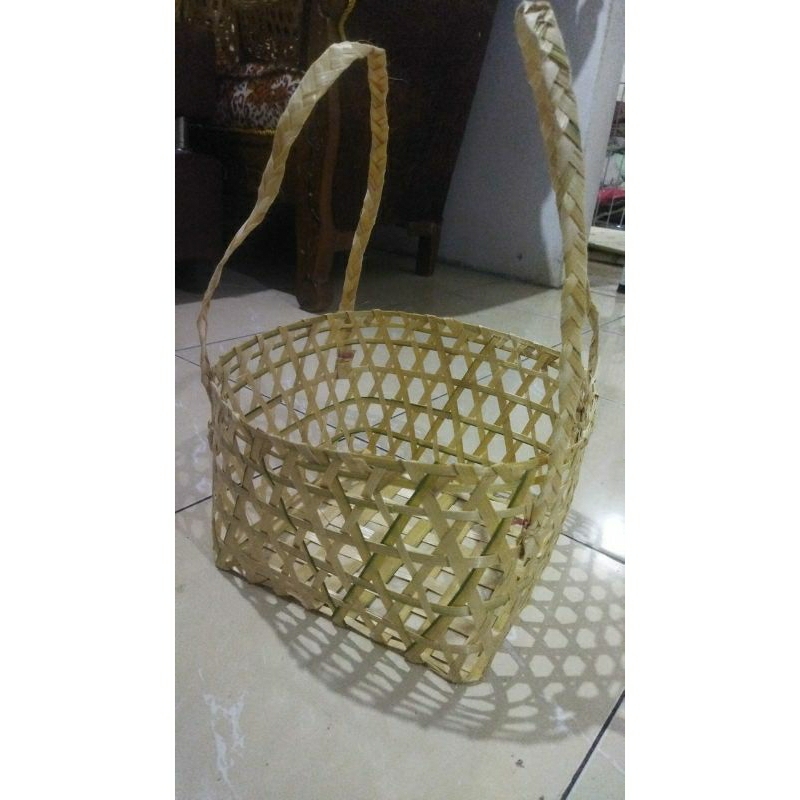 tas bambu hampers tali kepang