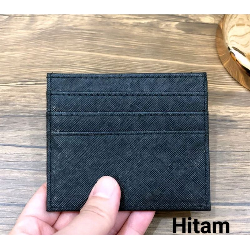 CARD HOLDER 6 SLOT KARTU DAN 1 TEMPAT UANG KERTAS DOMPET KARTU PRIA WANITA