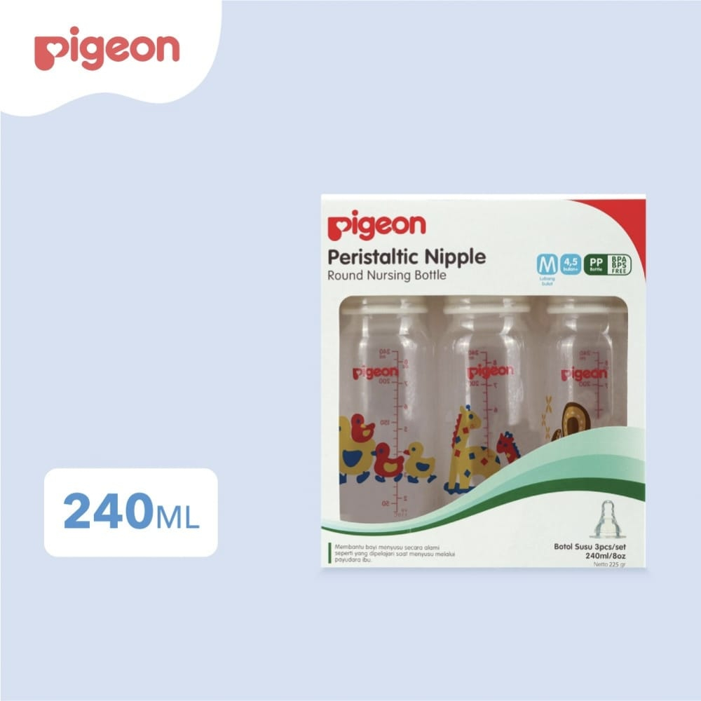 PIGEON Bottle Peristaltic Nipple PP RP 120ml/240ml per 1pcs