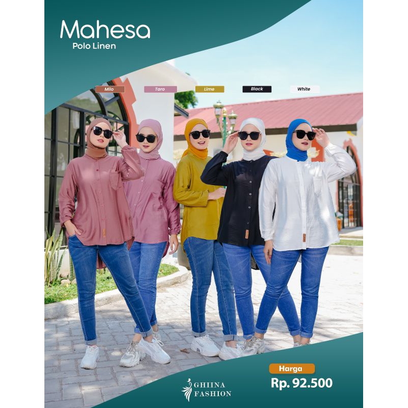 KEMEJA WANITA ✓ MAHESA BLOUSE BY GHINA FASHION MATT RAYON PREMIUM TERLARIS BISA COD ✓