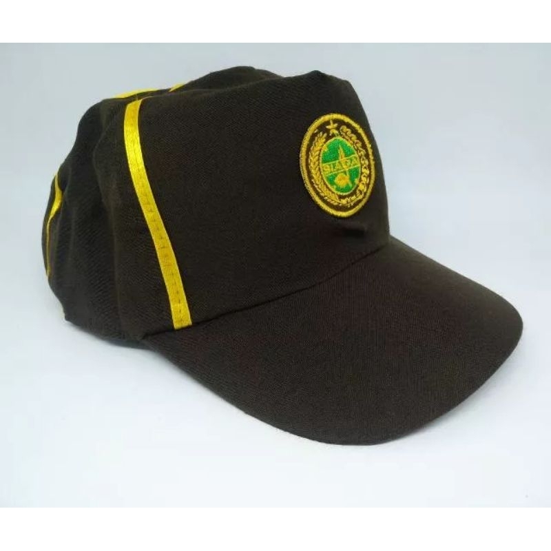 Topi Siaga Putra List Kuning Topi Pramuka Siaga Bordir