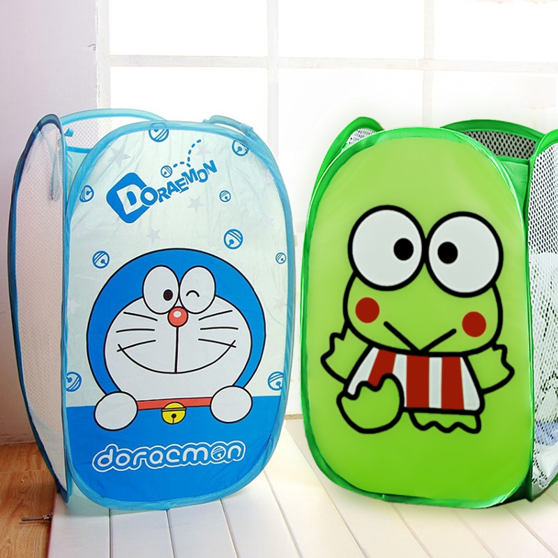 Keranjang Baju Kotor Laundry Bag Kantong Jaring Pakaian Karakter