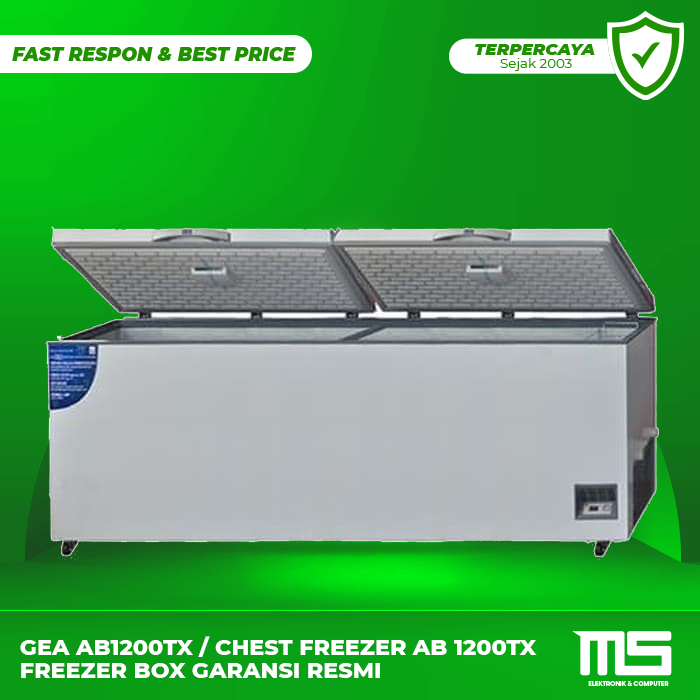 Gea AB1200TX / Chest Freezer AB 1200TX Freezer Box Garansi Resmi
