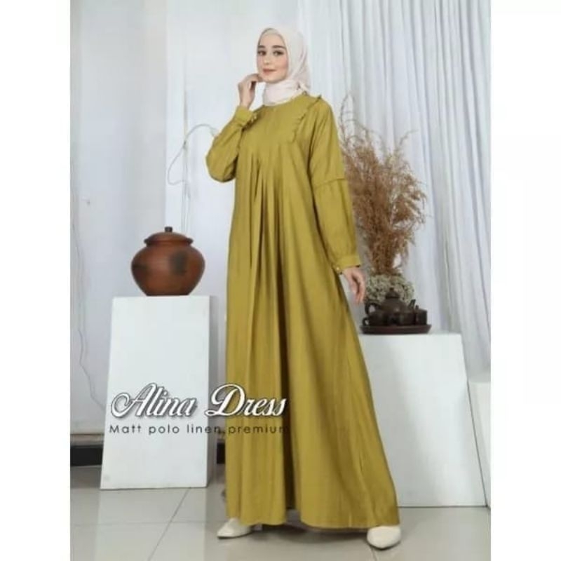 GAMIS SYAFIRA POLO LINEN