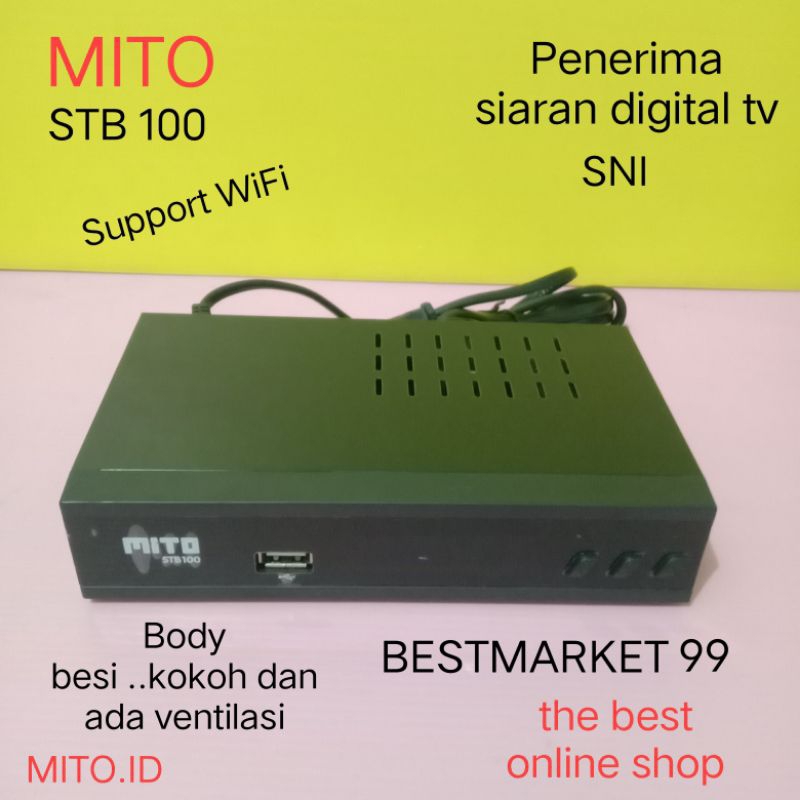 PROMO MITO SET TOP BOX STB 100 HIGH QUALITY PENERIMA SIARAN DIGITAL