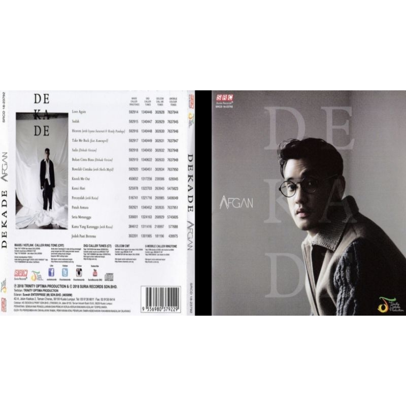Afgan vcd album dekade