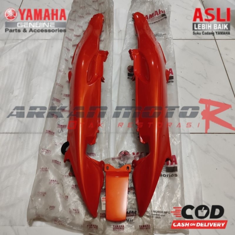 COVER BODY PLUS SAMBUNGAN BODY JUPITER Z 2001-2005 OREN ORANGE VOM2 ORIGINAL