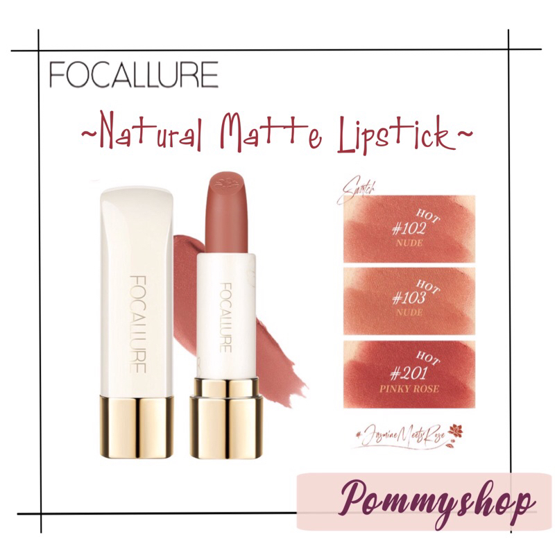 Focallure Natural Matte Lipstick-High Pigment Longlasting Smooth