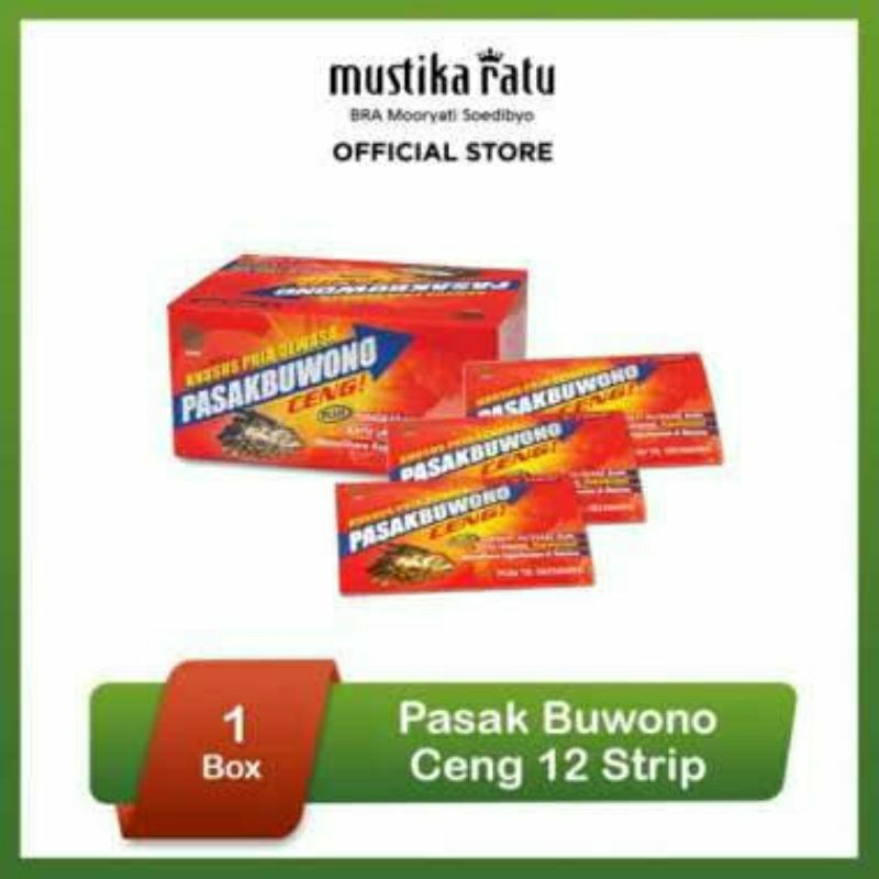 KAPLET PASAK BUWONO CENG MUSTIKA RATU 1 BOX ISI 12 STRIP