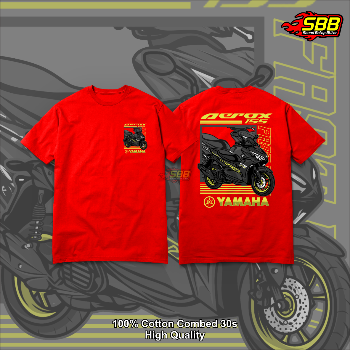 Kaos Wacing Aerox Katun Combed Distro Soundbalapblitar