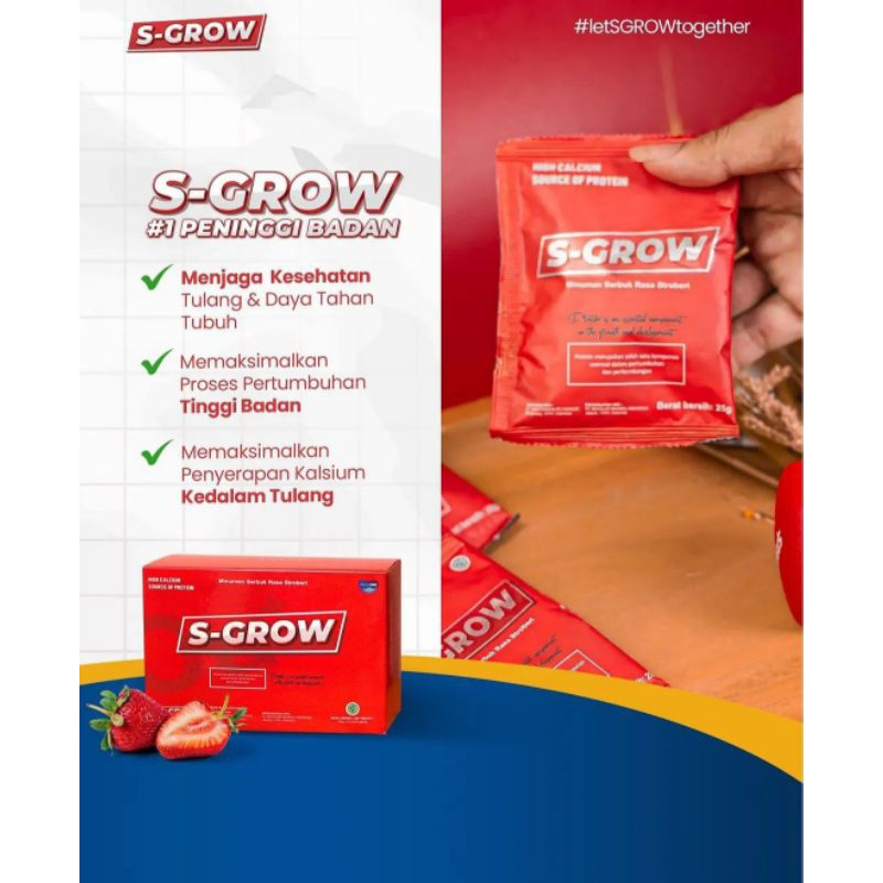 S-GROW  PENINGGI BADAN s-grow peninggi badan original tinggi badan cepat hyper grow up suplemen ting