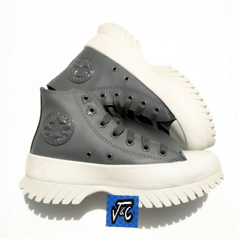Converse Chuck Taylor All Star Platform Lugged 2.0 Glam Leather Grey