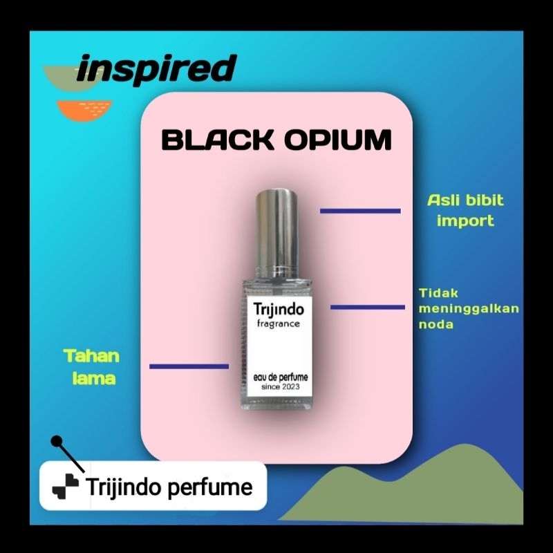 parfum inspired black opium asli bibit import eropa kualitas premium