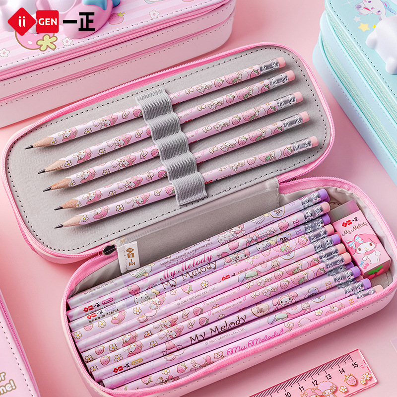 TEMPAT PENSIL 3D SQUISHY SANRIO  PENCIL CASE CINNAMOROLL KUUROMI MELODY