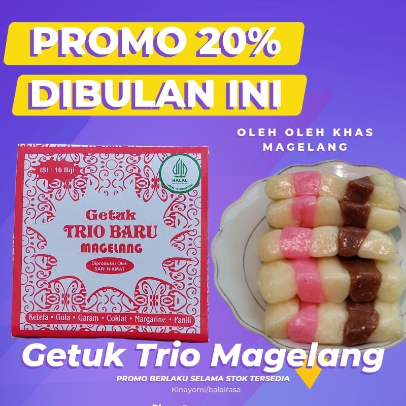 

promo getuk trio getuk asli magelang oleh oleh magelang paling favorit
