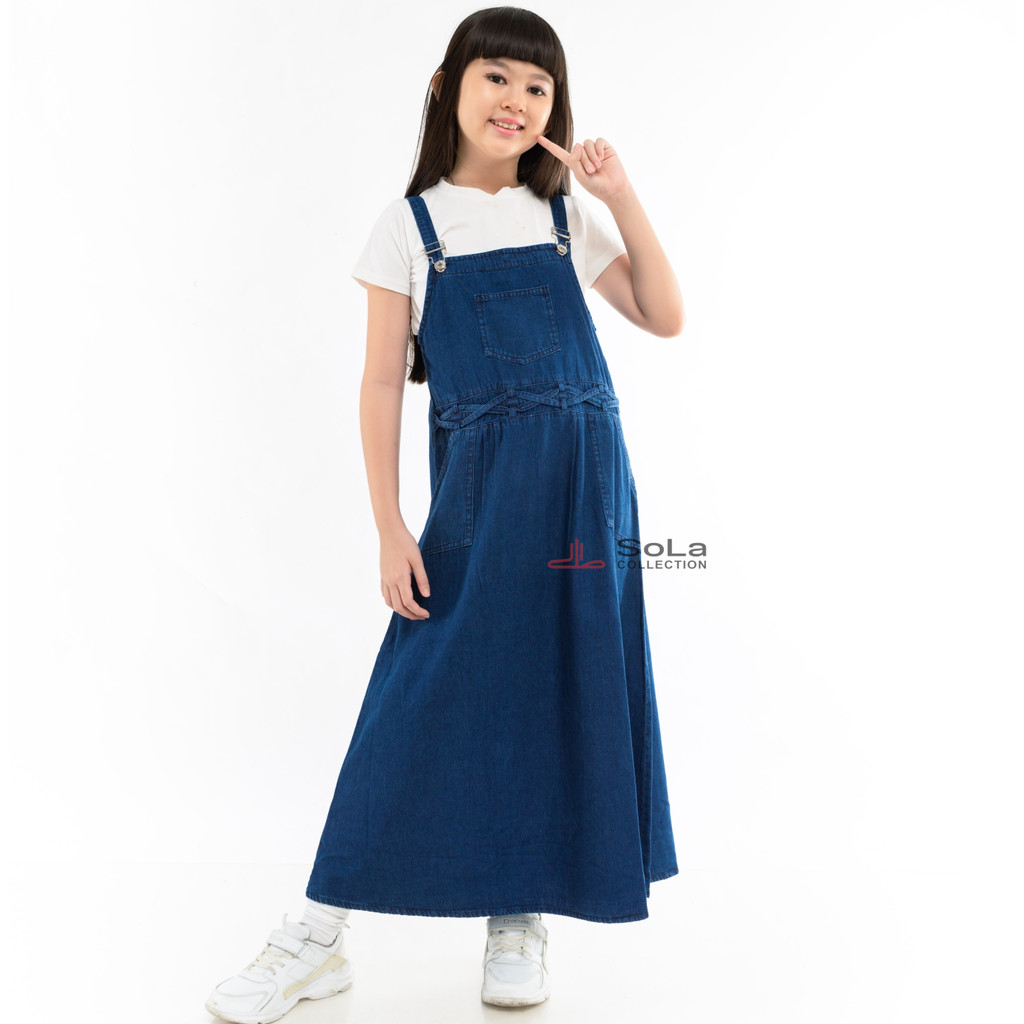 Rok Overall Anak 6~12 tahun / Overall Jeans Anak / Rok Temi Anak / Overall ABG / Rok Jeans Anak / Rok Temi Jeans