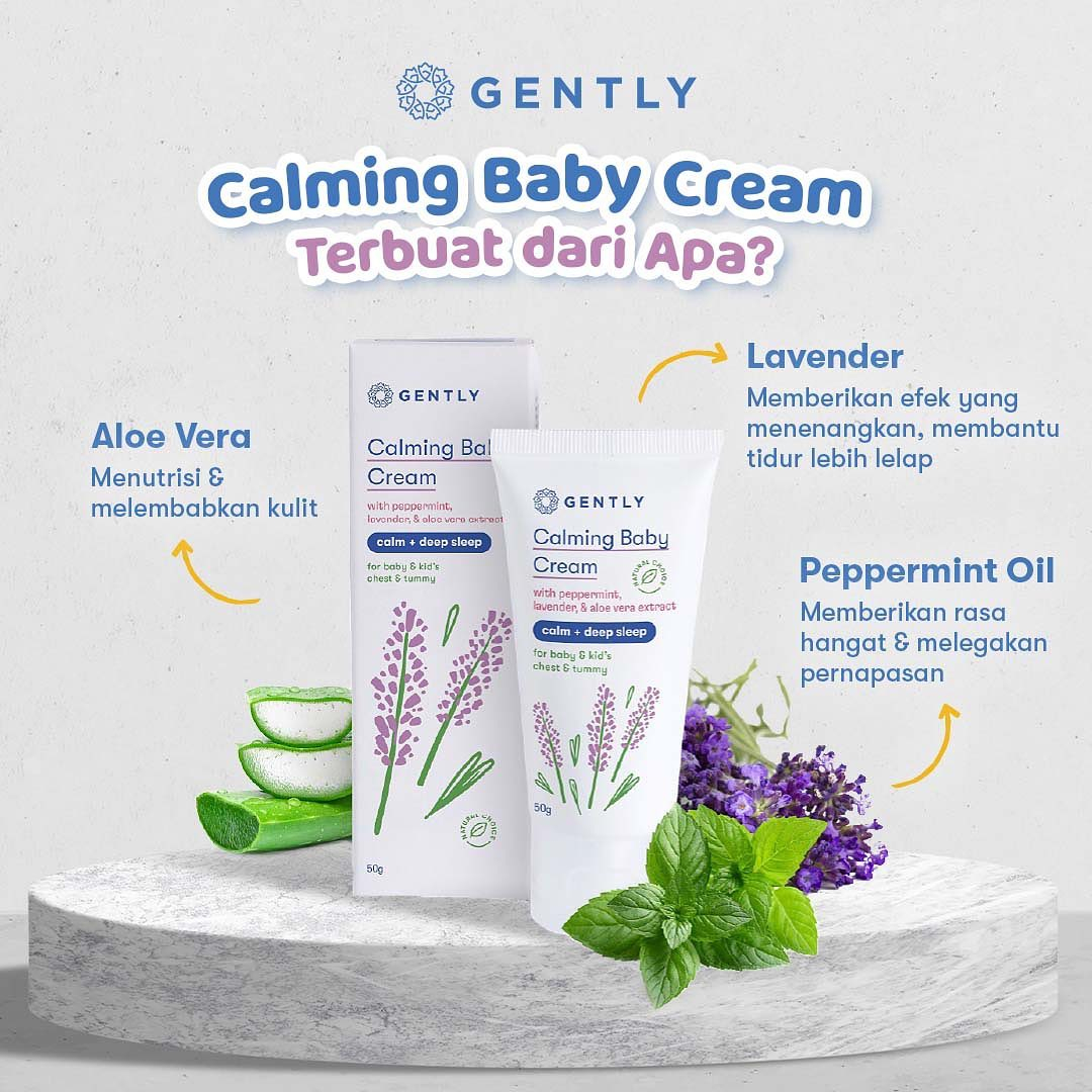 Gently Calming Baby Cream | Krim Penghangat dan Pereda Kolik Bayi