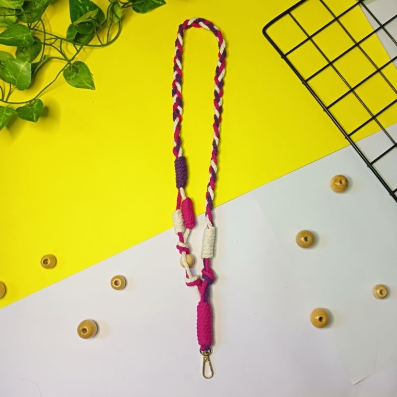 (PROMO) LANYARD CARD HOLDER/TALI ID CARD MACRAME/LANYARD MACRAME/MACRAME LANYARD CARD HOLDER