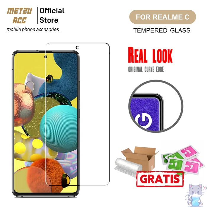 TEMPEREDGLASS KACA REALME C1 C2 C3 C11 2020 C12 C15 C17 C20 C21 C21Y C25Y C31 C35 TEMPEREDGLASS BENI