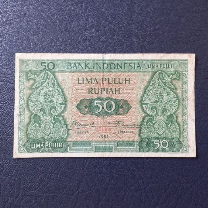 Uang kuno 50 rupiah seri kebudayaan budaya tahun 1952