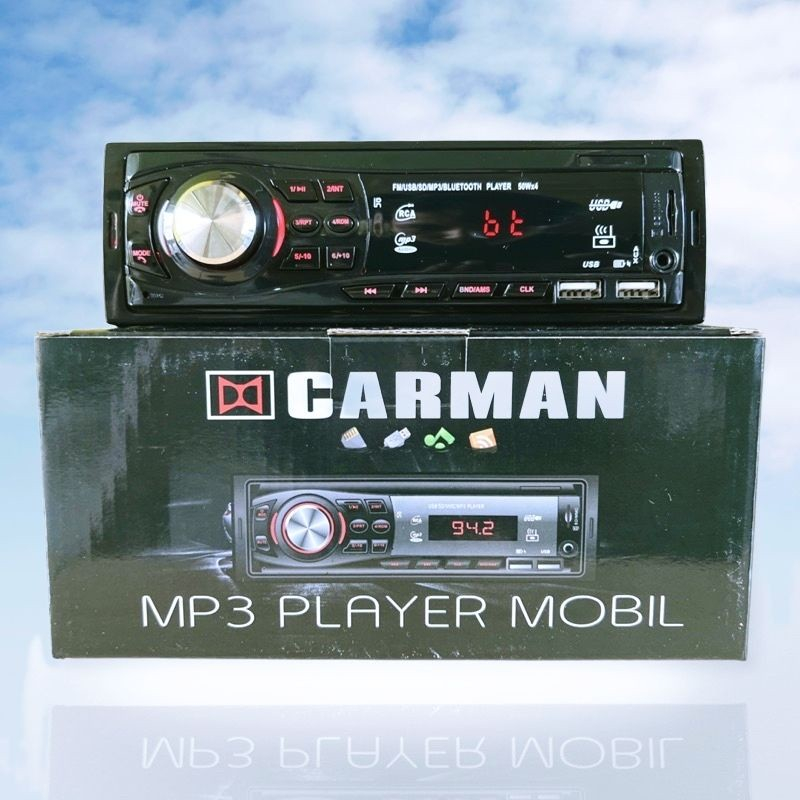 Tape Audio Ampli Mobil Carman Multifungsi Bluetooth USB MP3 FM Radio