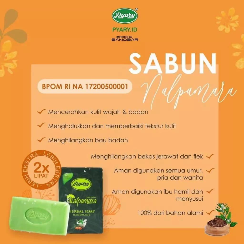 Sabun PYARY NALPAMARA [BPOM] Original Herbal Soap |