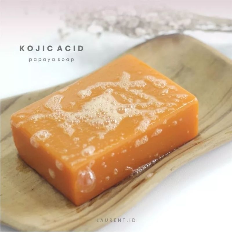 LAURENT KOJIC ACID PAPAYA SOAP | SABUN BATANG