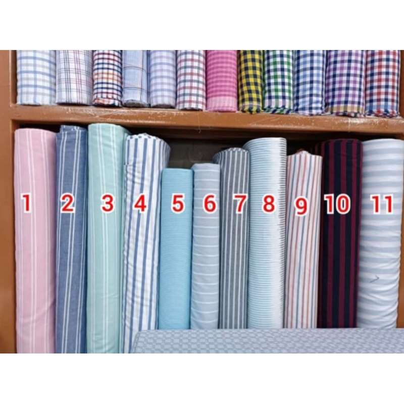 BAHAN KEMEJA KATUN ITALY OFFICE / KATUN ITALY OFFICE SALUR / KEMEJA SALUR / KEMEJA KOTAK / KATUN KEM