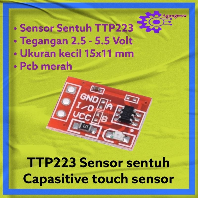 TTP223 sensor sentuh Capasitive touch sensor