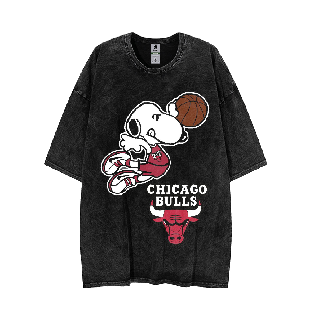 Chicago Bulls Vintage Oversize Washed Tee T-shirt
