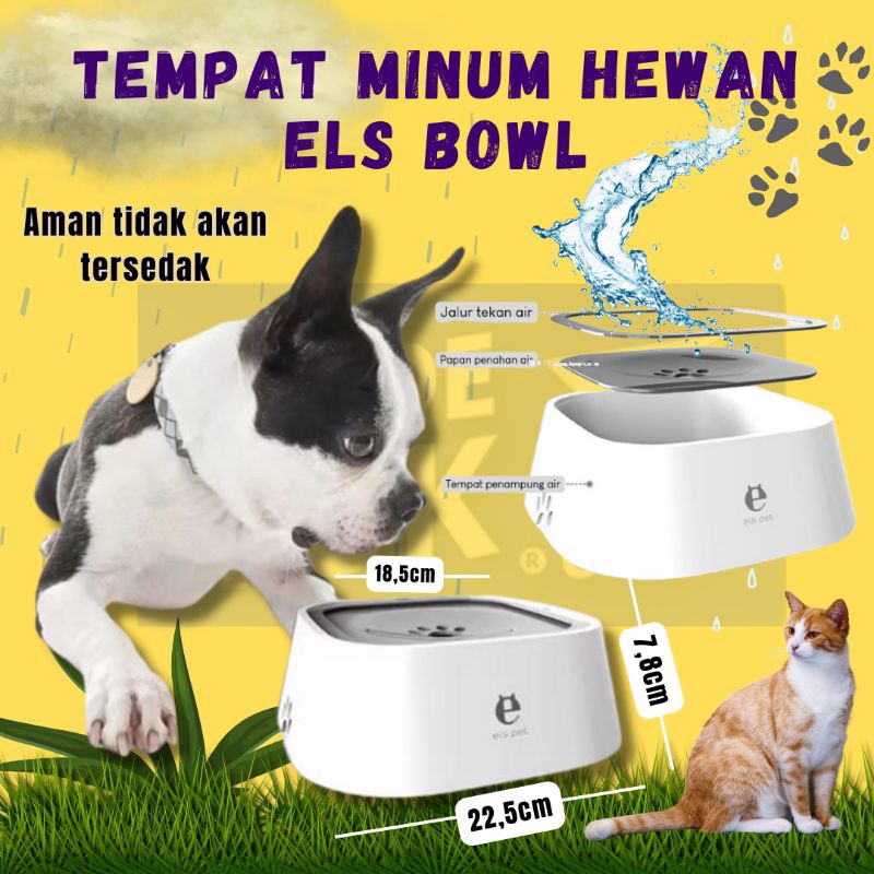 Tempat Minum Anjing Kucing Hewan Els Pet / Els Pet Waterbowl