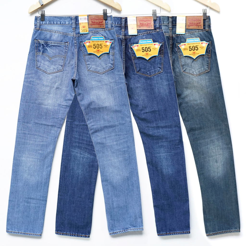 Levis 505 Japan - Celana Jeans Pria Blue Series - Celana Panjang Pria