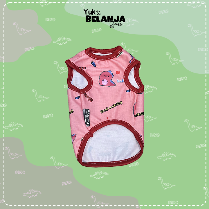 Baju Kucing Bahan Poliester Baby Dino Tank Series Terlucu Baju Kucing anjing kelinci Lucu murah Size XS-XXL / Yuk Belanja Gaes!