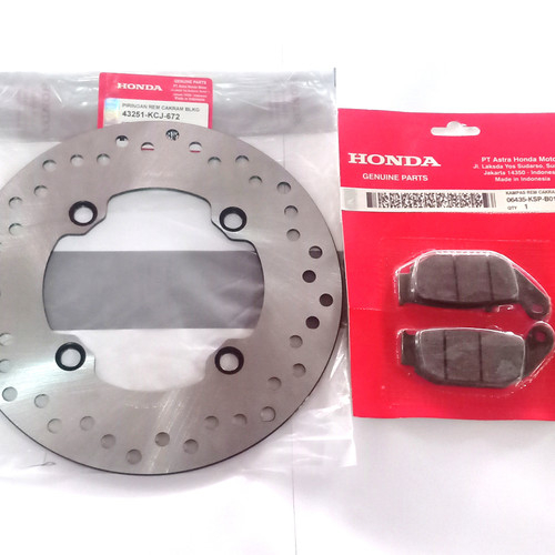 Piringan cakram belakang set kampas rem megapro new/ tiger kye/kc PIRINGAN CAKRAM BELAKANG  MEGAPRO 