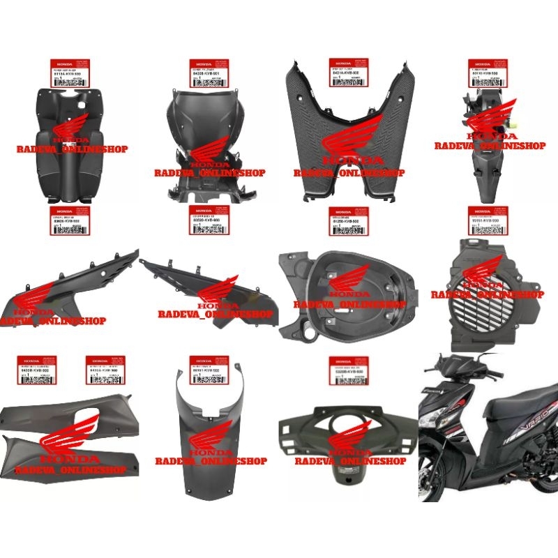 Cover full body kasar Vario 110 lama karbu kvb original honda