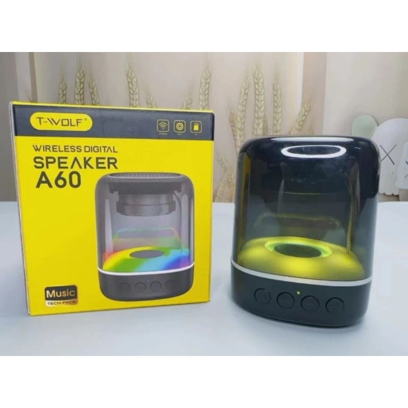 SKU-1305 SPEAKER TWOLF A60 BLUETOOTH LED WIRELESS BISA MICRO SD RADIO