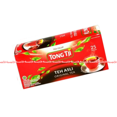 Tong Tji Teh Asli 25sachet Minuman Teh Original Telup Tongji Kemasan Merah Daun Teh Hitam Thong Tji Amplop Black Tea