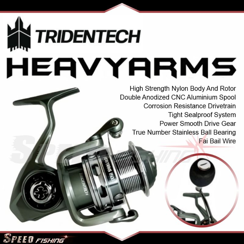 Reel Pancing Tridentech Heavyarms 3500 Reel Spinning