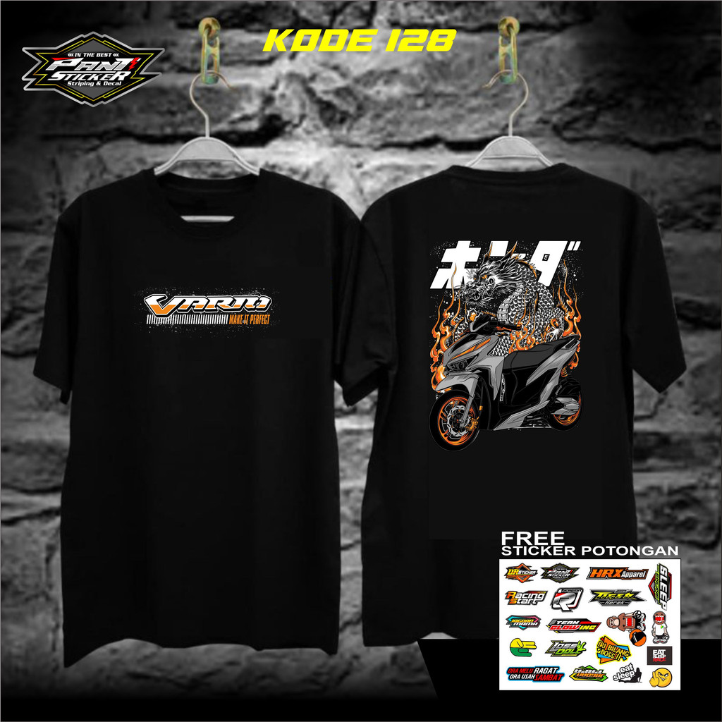 Kaos Honda Vario New Original Dragon - Kaos Distro Variasi Motor Vario