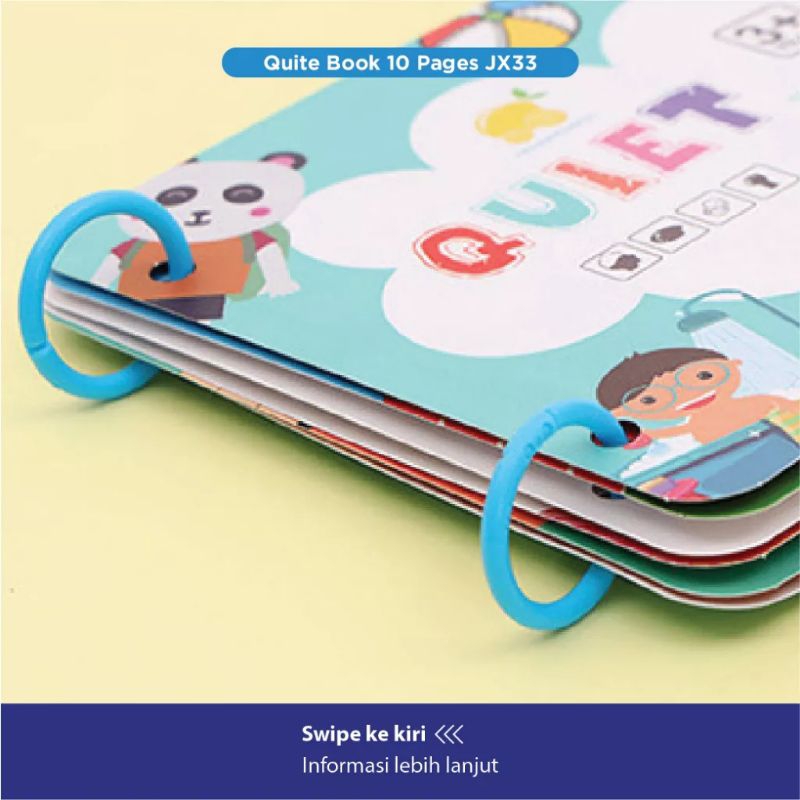 BT Quiet Book 10 Pages JX33 - Buku Edukasi Anak