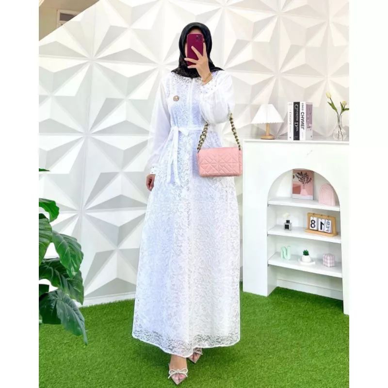 Gamis Ozias miranda Busui / Gamis pesta remaja simple / Gamis kondangan mymyfashion